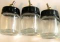 Glass jars (22cc) and caps to fit Artlogic AC335 - Qty 3